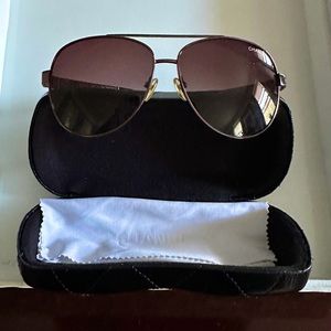 Authentic Chanel Aviator Sunglasses - excellent condition